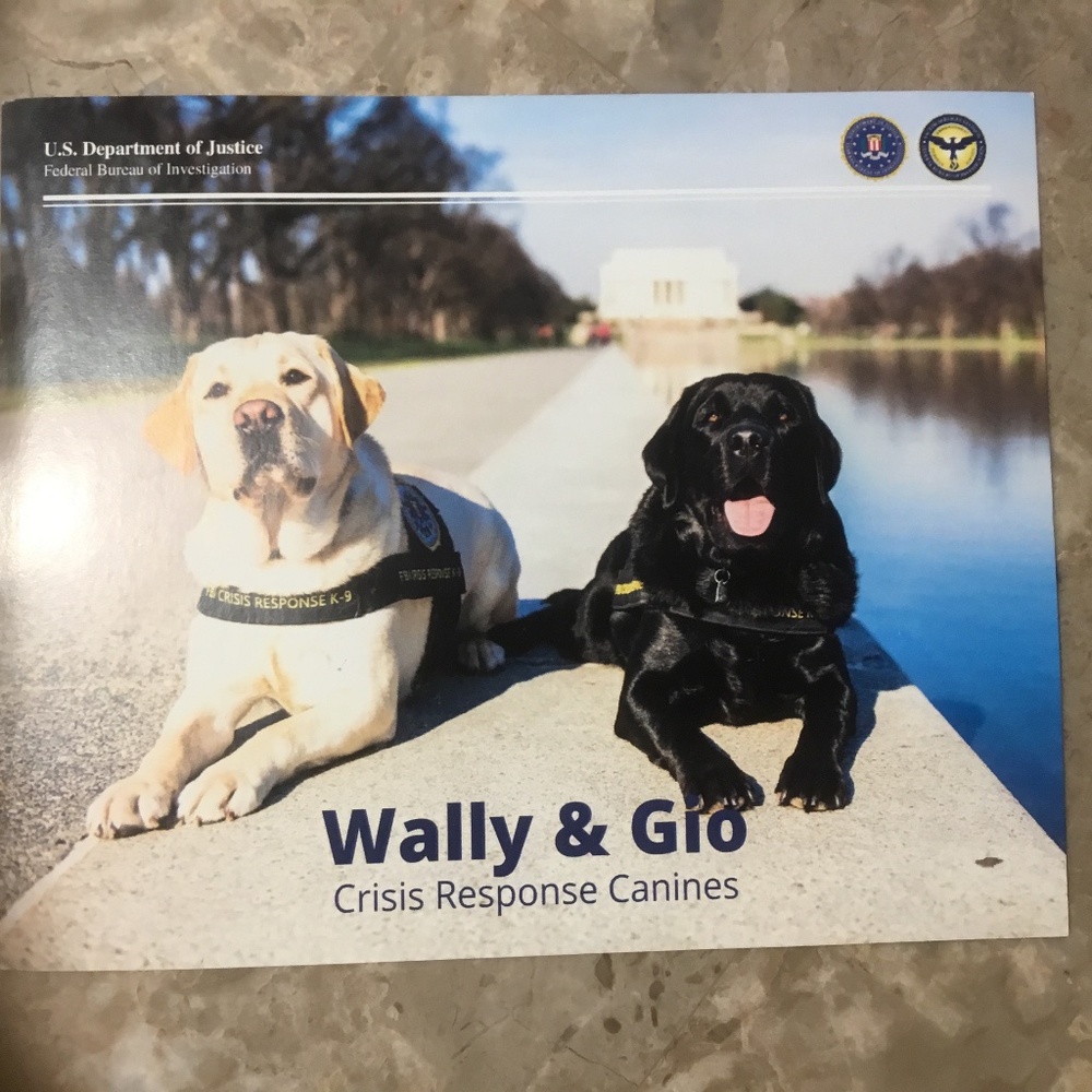 Wally & Gio FBI Crisis Response Canines Card (5 1/2 in x 5 1/2 in)